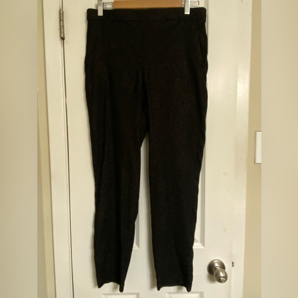 Rachel Zoe black and gold metallic high rise dress pants size 12 - NWOT - Picture 4 of 4